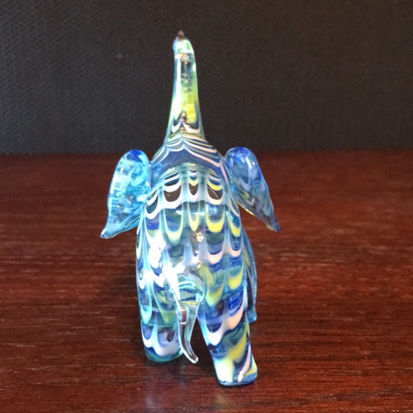 Cute Handblown Glass Elephant - Picture 4 of 6